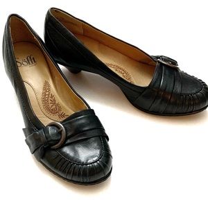 🌻Sofft Black Kitten Heel Pumps